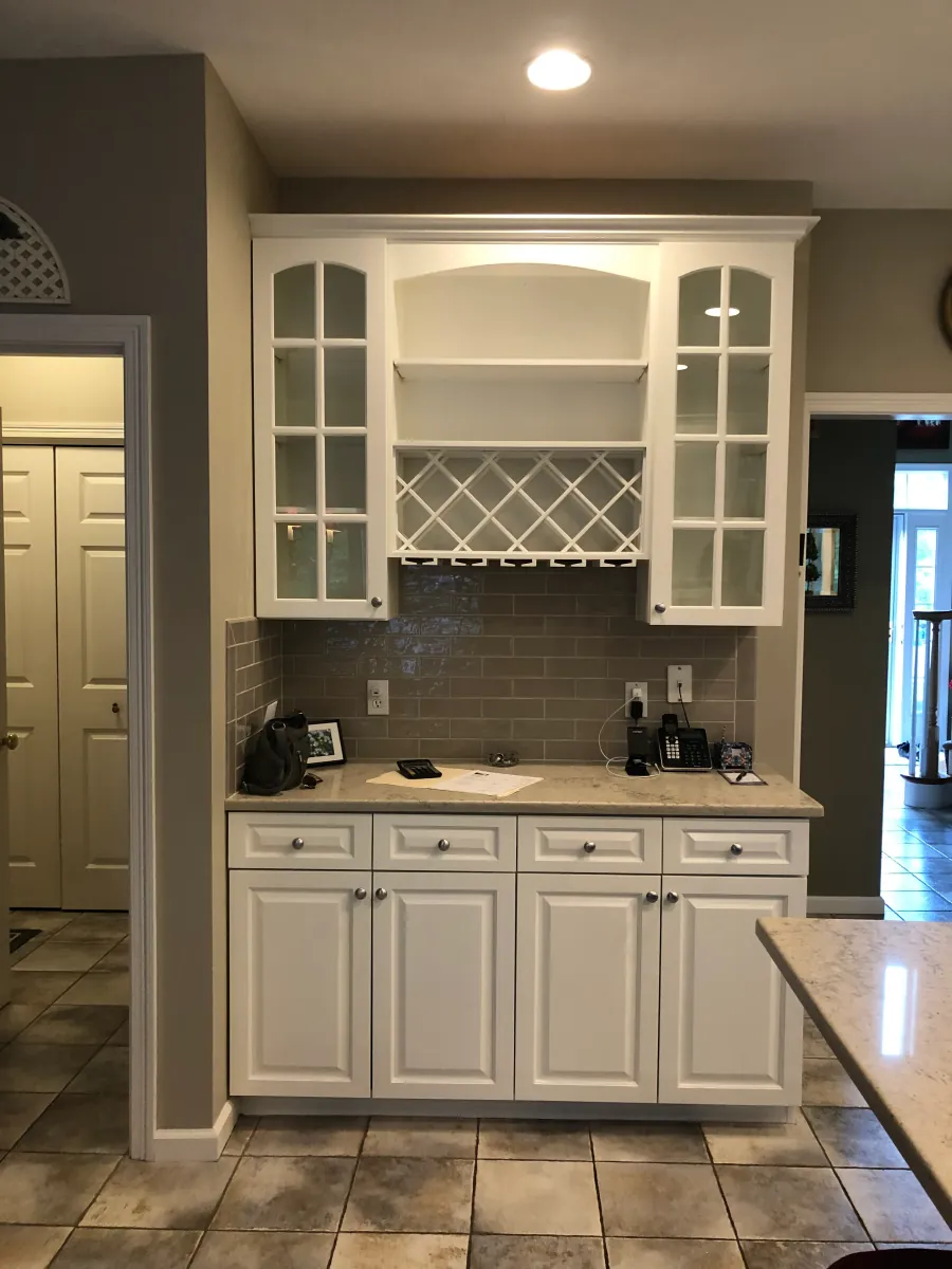 Full cabinet transformation in Worcester, MA