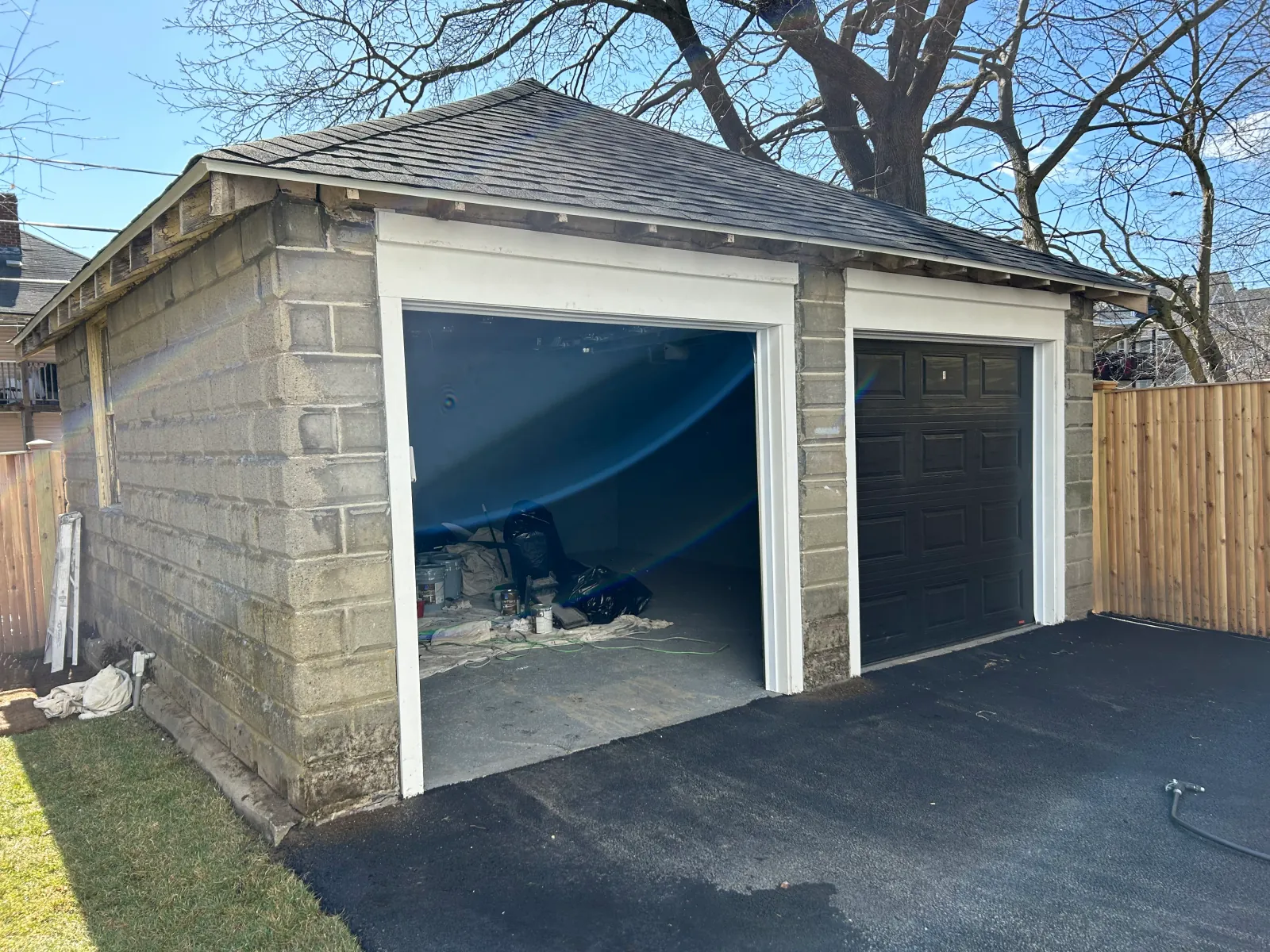 Same Massachusetts home before painting — worn siding
